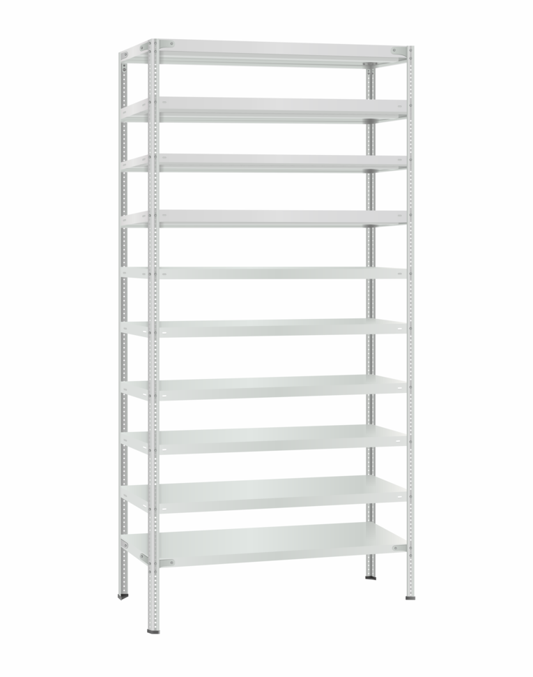 Стеллаж металлический Титан МС-500 2300х1000х600 10 полок купить в Туле