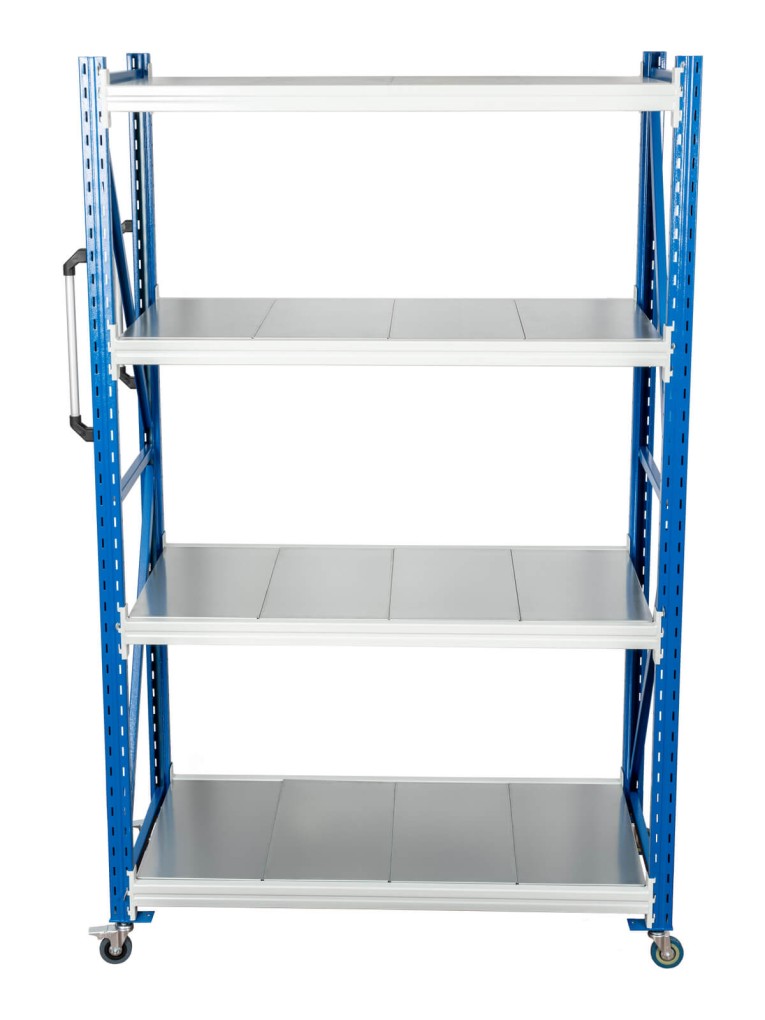 Стеллаж мобильный БиКом СТ-4 250x120x70 4 полки купить в Туле