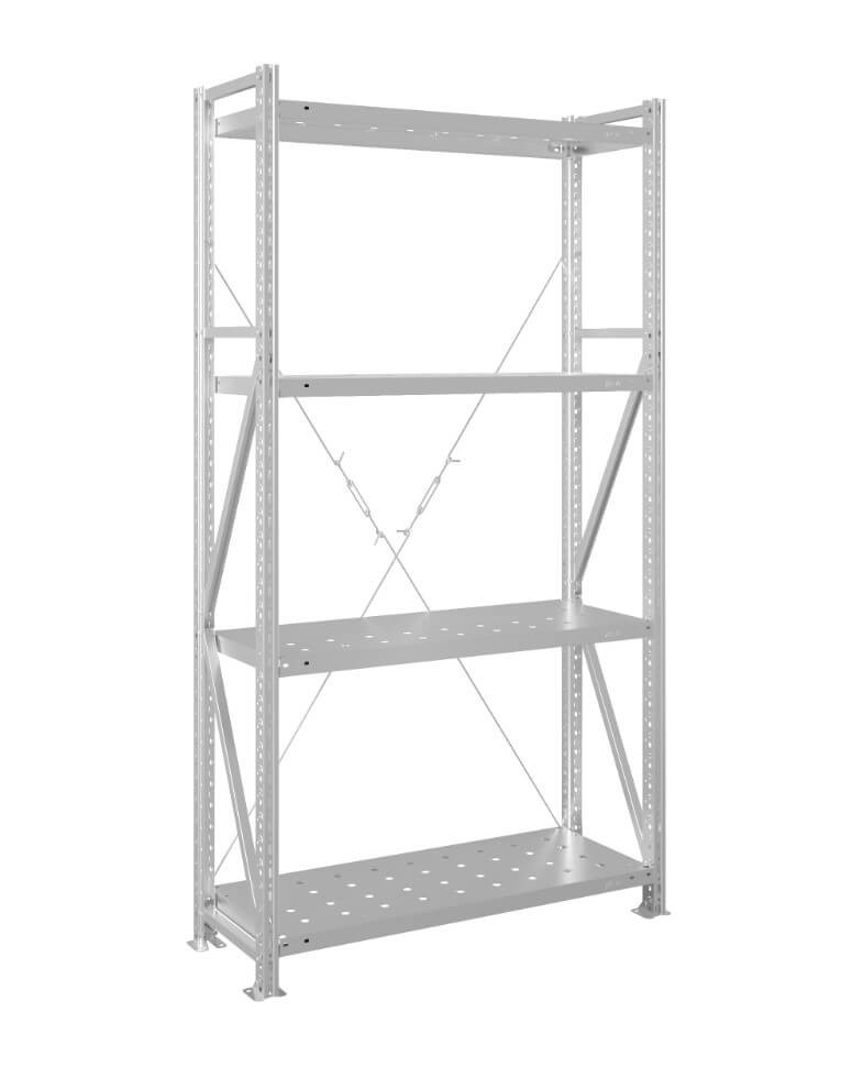 Стеллаж MS U 2000x700x400 4 полки (200 кг, перф) купить в Туле