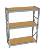 Стеллаж грузовой СГР 2500x1500x500 3 полки (ДСП) Стеллаж грузовой СГР 2500x1500x500 3 полки (ДСП)