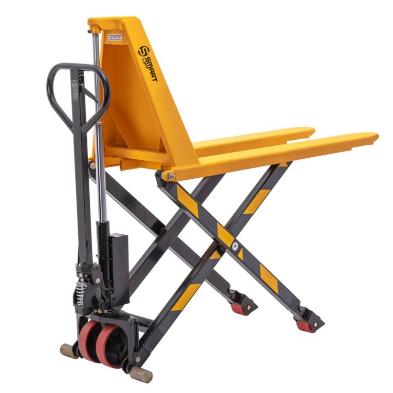 Гидравлическая тележка (рохля) SD-HL (HLT10, г/п 1000 кг, вилы 1150x550 мм, высокоподъемная 800 мм) SMARTLIFT (SMART) купить в Туле