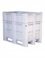 BoxPallet 1200х800х1035 сплошной, на полозьях серый BoxPallet 1200х800х1035 сплошной, на полозьях серый