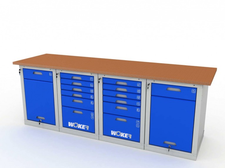 Верстак четырехтумбовый WOKER PRO 42662.2400 купить в Туле