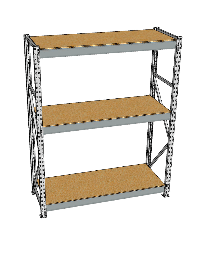 Стеллаж грузовой СГР 2500x1800x1000 3 полки (ДСП) купить в Туле Стеллаж грузовой СГР 2500x1800x1000 3 полки (ДСП) купить в Туле