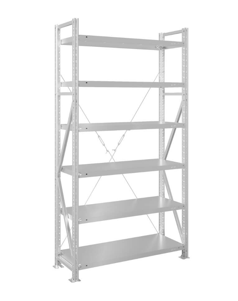 Стеллаж MS U 2000x1200x400 6 полок (280 кг, металл) купить в Туле