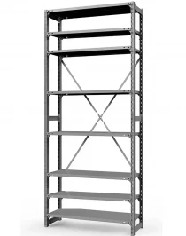 Стеллаж ТСУ 4000x1200x500 8 полок (150 кг, металл)
