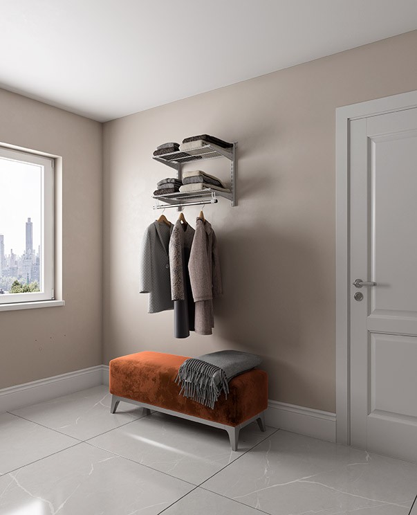 Гардеробная система Практик Home Basic G60S белая купить в Туле