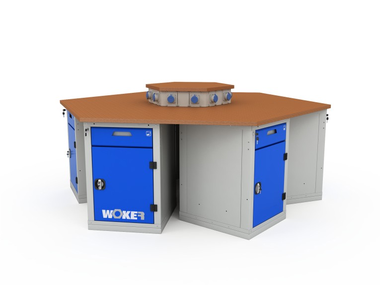 Верстак шеститумбовый WOKER PRO 6002.2500 купить в Туле