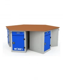 Верстак шеститумбовый WOKER PRO 6002.2500