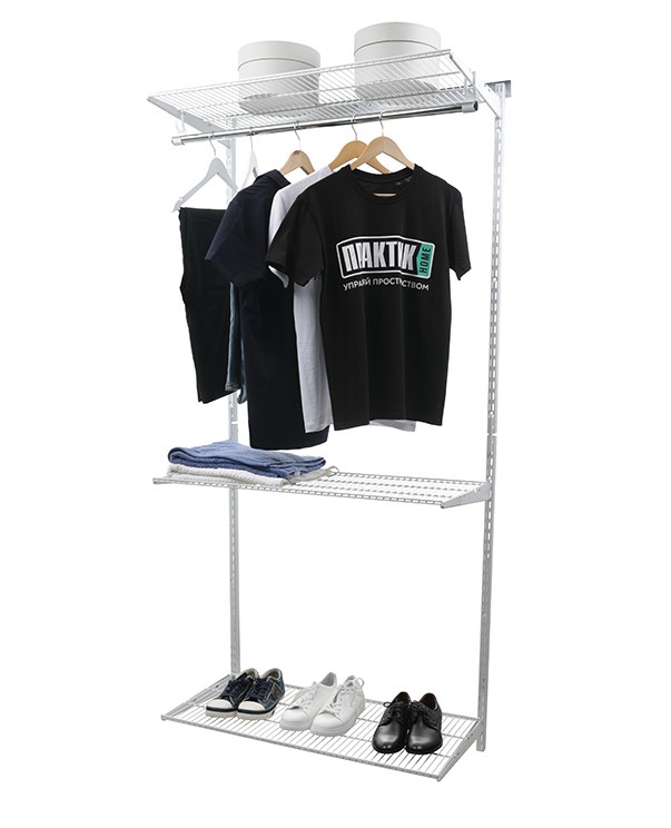 Гардеробная система Практик Home Basic G90 белая купить в Туле