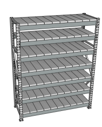 Стеллаж грузовой СГР 2000x2100x800 7 полок (металл)