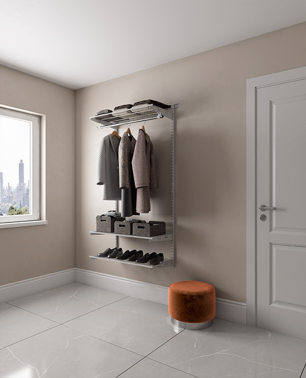 Гардеробная система Практик Home Basic G90 графит купить в Туле