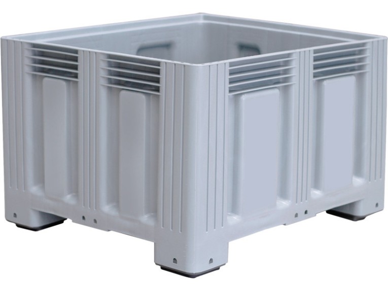 Контейнер 1200х1000х758 сплошной, на ножках серый купить в Туле