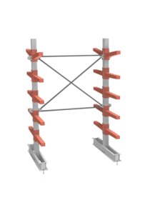 СТ-062 Стеллаж двухсторонний 5 ярусов