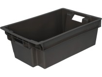 Ящик мясной сплошной 600х400х200 цв. чёрный