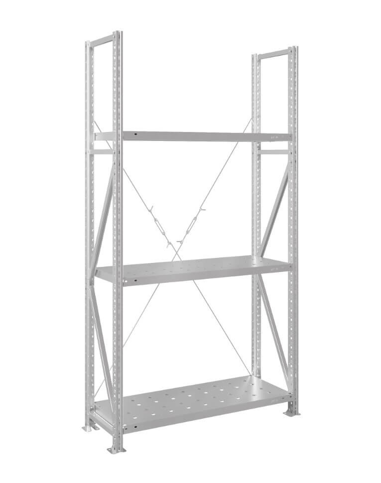 Стеллаж MS U 2500x700x300 3 полки (300 кг, перф) купить в Туле