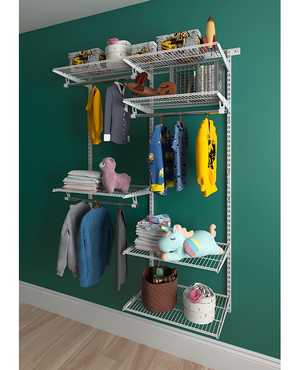 Гардеробная система Практик Home Optima G120 белая купить в Туле