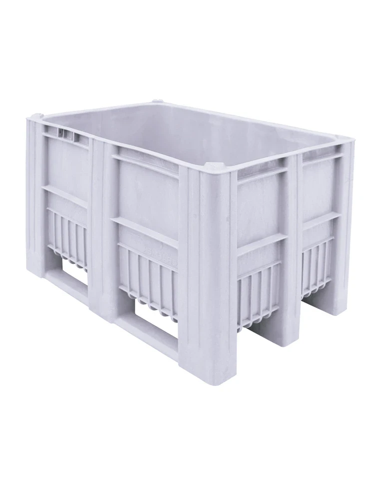 BoxPallet 1200х800х740 мм светло-серый сплошной