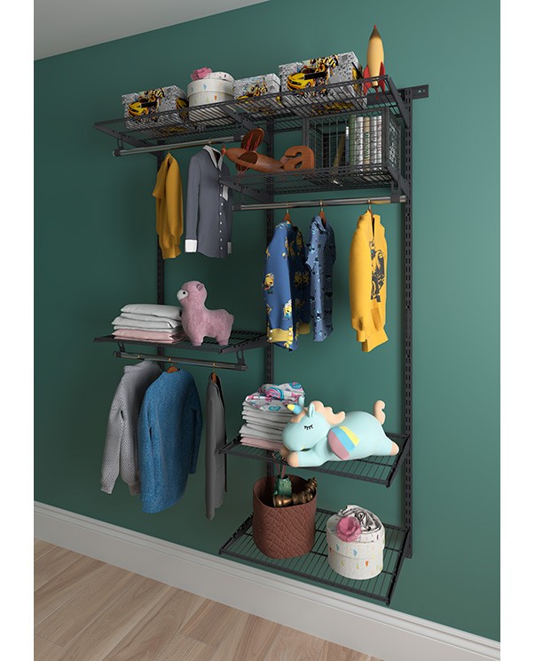 Гардеробная система Практик Home Optima G120 графит купить в Туле