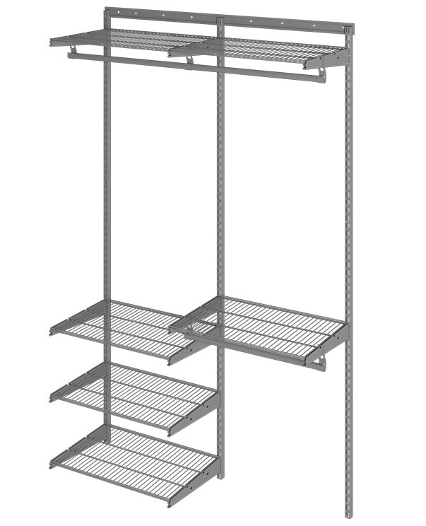 Гардеробная система Практик Home Optima G120 графит купить в Туле