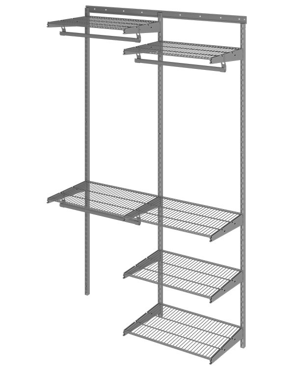 Гардеробная система Практик Home Optima G120 графит купить в Туле