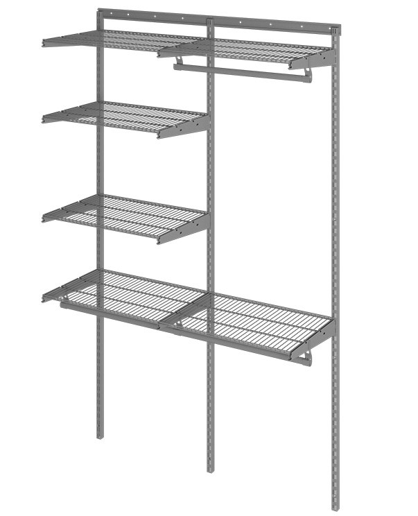 Гардеробная система Практик Home Optima G120 графит купить в Туле