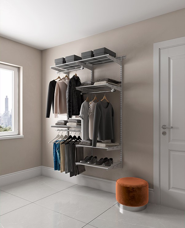 Гардеробная система Практик Home Optima G120 графит купить в Туле