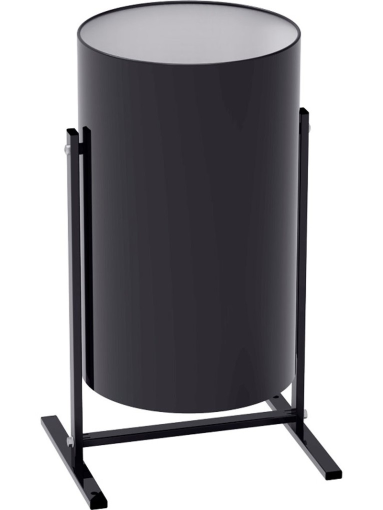 Металлическая уличная урна 19 литров черного цвета купить в Туле