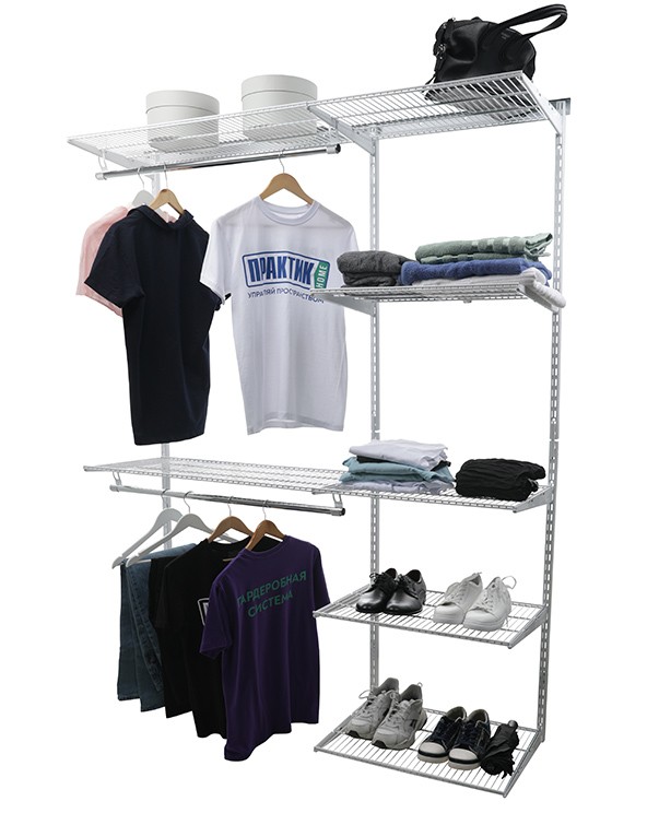 Гардеробная система Практик Home Optima G150 белая купить в Туле