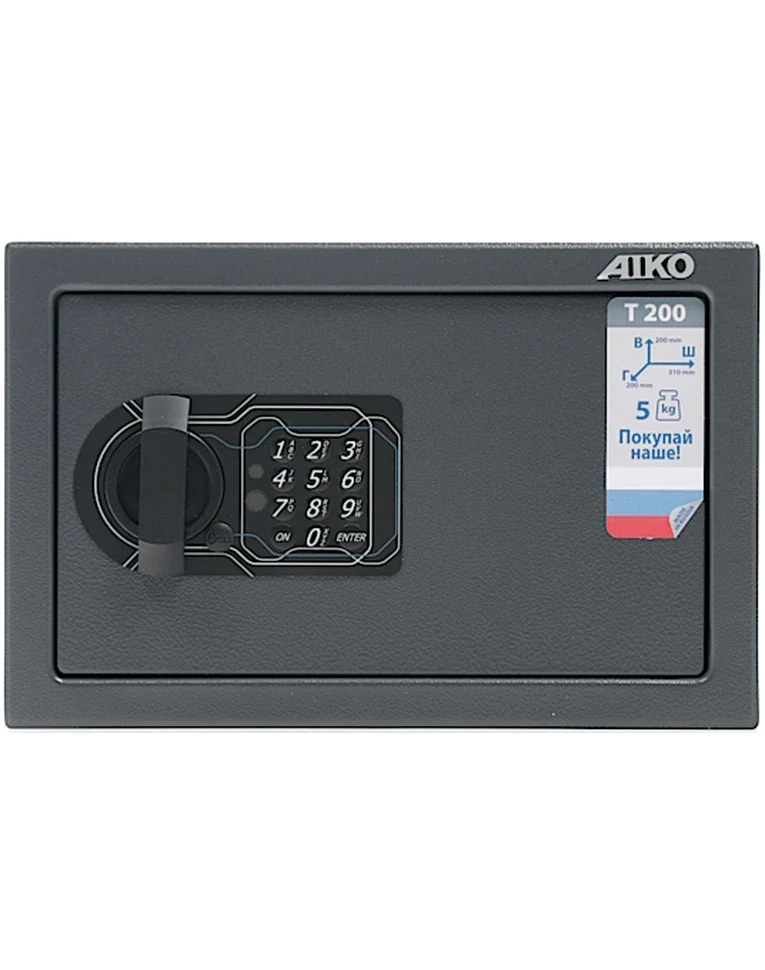 Мебельный сейф Aiko Т-200 EL, вид спереди Мебельный сейф Aiko Т-200 EL, вид спереди