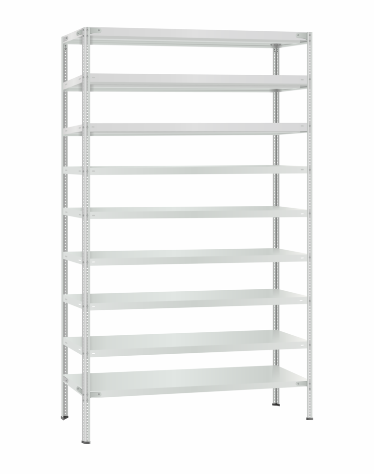 Стеллаж металлический Титан МС-500 2300х1200х500 9 полок купить в Туле Стеллаж металлический Титан МС-500 2300х1200х500 9 полок купить в Туле