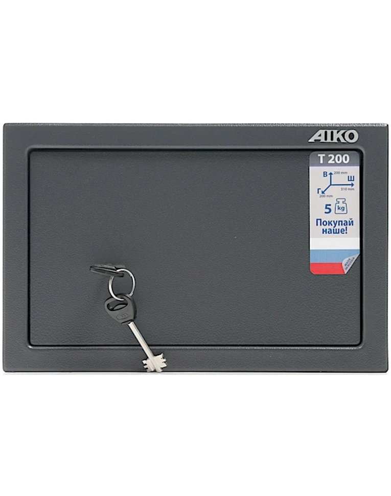 Мебельный сейф Aiko Т-200 KL, вид спереди