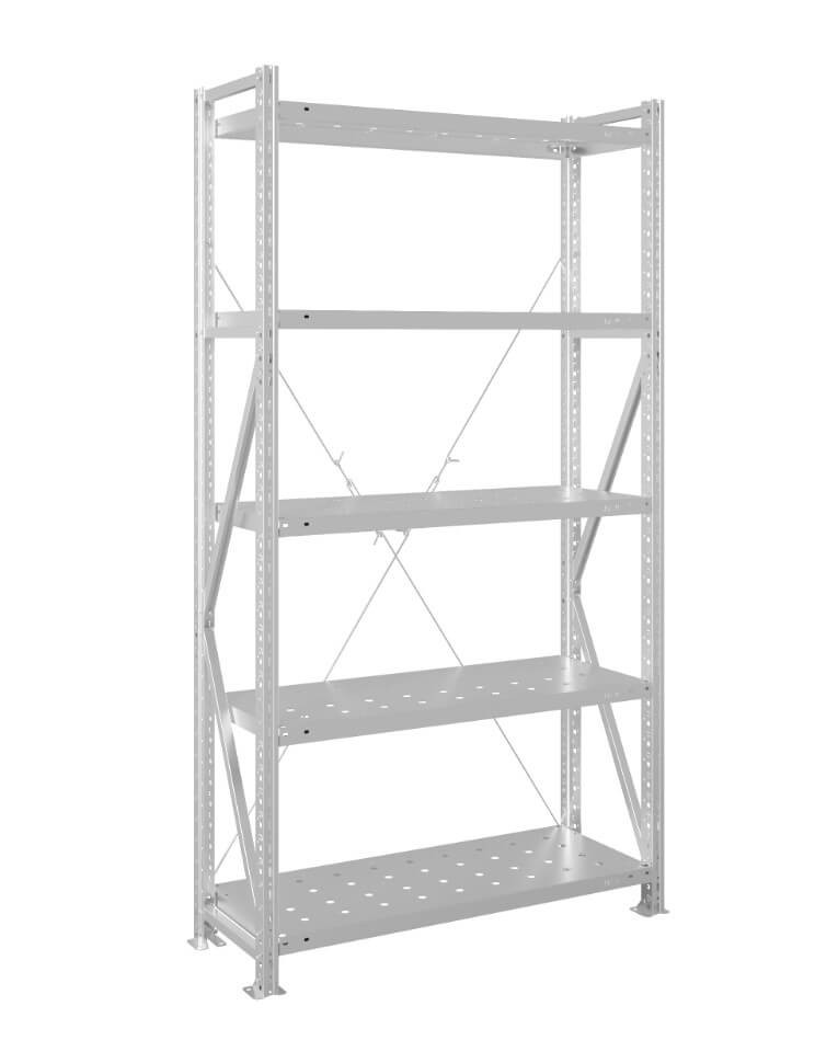 Стеллаж MS U 2000x1200x600 5 полок (280 кг, перф) купить в Туле