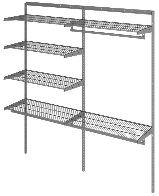 Гардеробная система Практик Home Optima G180 графит купить в Туле