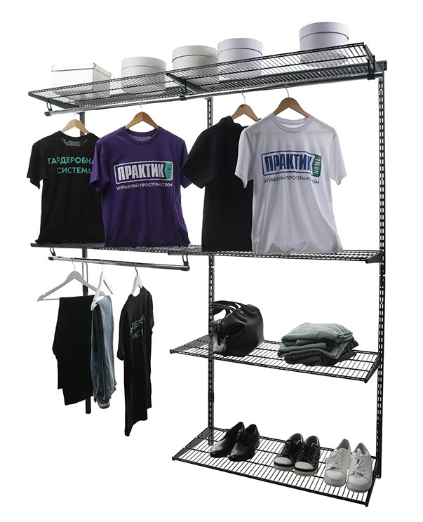 Гардеробная система Практик Home Optima G180 графит купить в Туле