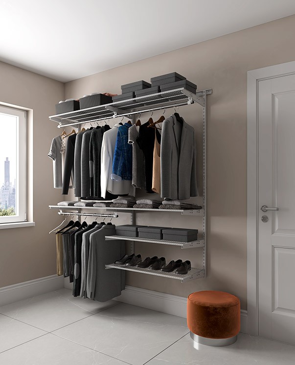 Гардеробная система Практик Home Optima G180 графит купить в Туле