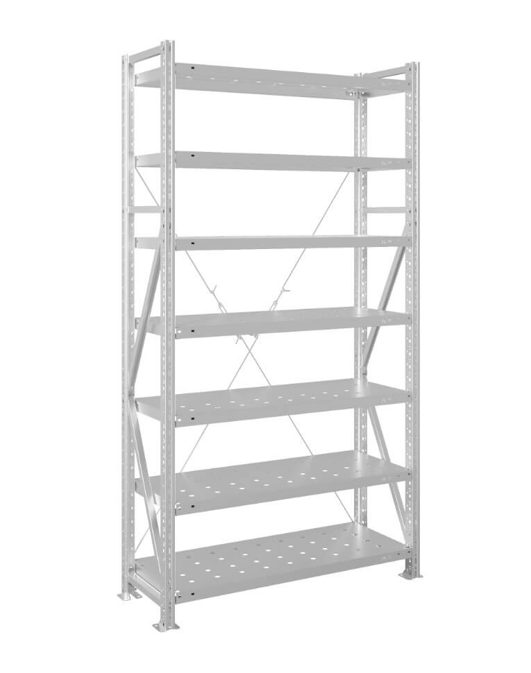 Стеллаж MS U 3000x700x1000 7 полок (400 кг, перф) купить в Туле