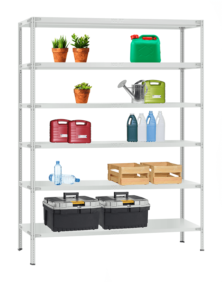 Стеллаж металлический Титан МС-900 2500x1000x600 6 полок купить в Туле