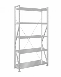 Стеллаж MS U 2000x1200x500 5 полок (350 кг, металл) Стеллаж MS U 2000x1200x500 5 полок (350 кг, металл)