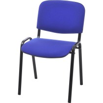 Стул Изо (синяя ткань, металл черный)