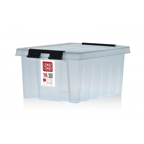 Контейнер Rox Box Original 16 (415х300х190 с крышкой и клипсами прозрачный) купить в Туле
