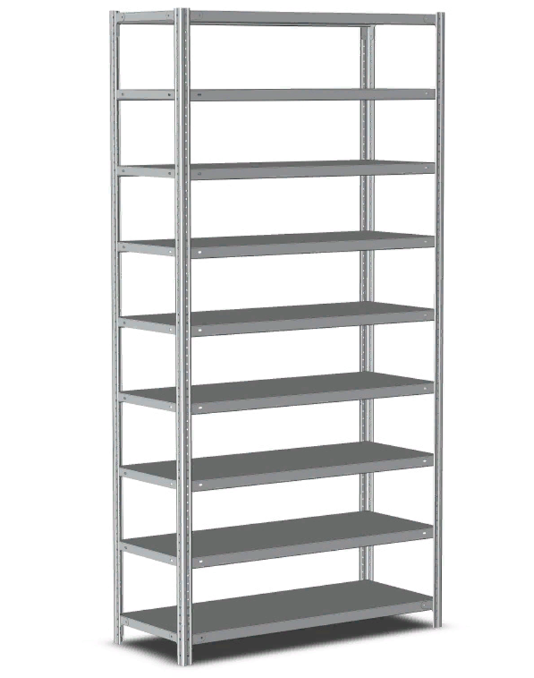 Стеллаж металлический Титан МС-500 1800х700х400 9 полок купить в Туле Стеллаж металлический Титан МС-500 1800х700х400 9 полок купить в Туле