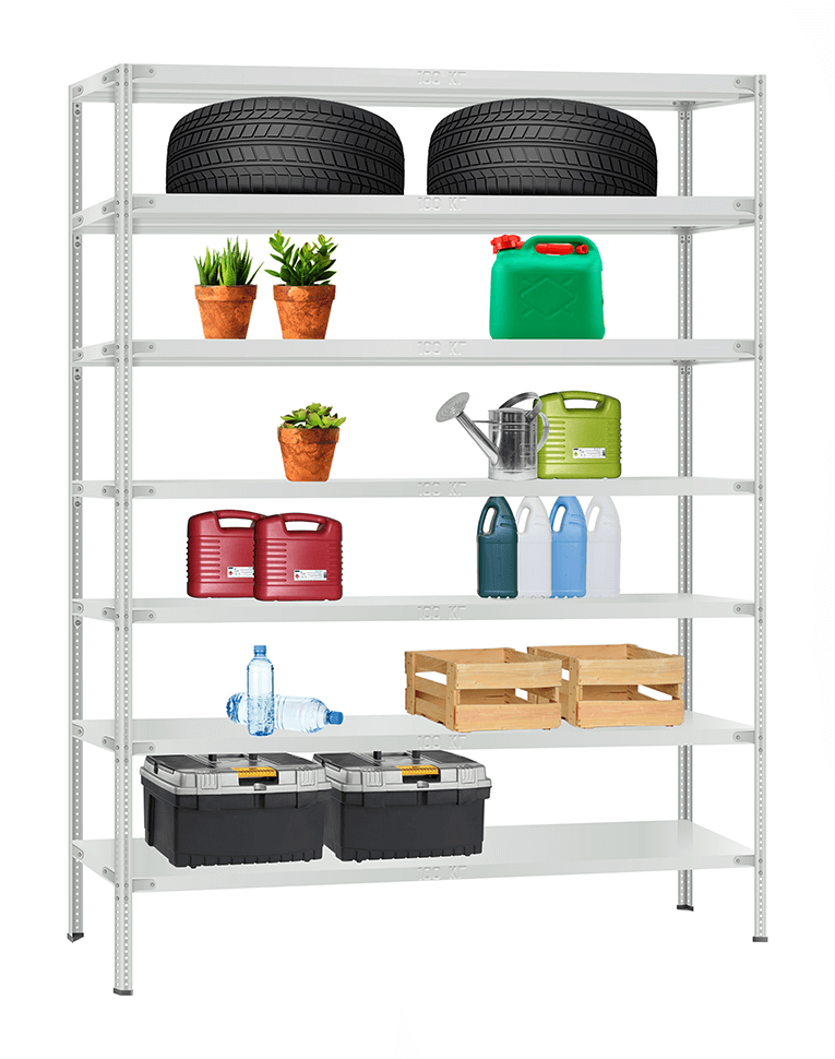 Стеллаж металлический Титан МС-900 3000x1000x400 7 полок купить в Туле