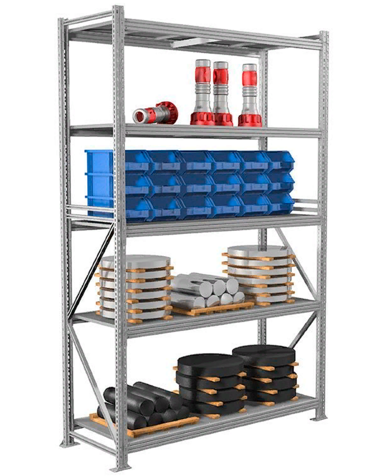 Стеллаж MS Profi 2500х900х400 5 полок купить в Туле