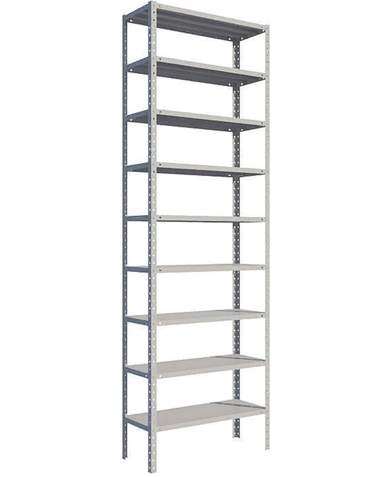 Стеллаж MS Standart 2550х1000х400 9 полок купить в Туле