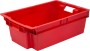 Ящик 600х400х200 сплошной с гладким дном, вес 1,7 кг красный