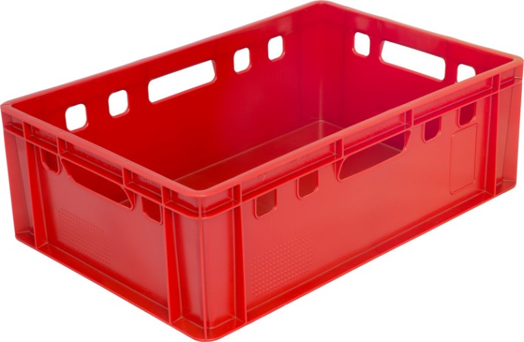 Ящик 600х400х200 дно гладкое, слошной, Е2 красный купить в Туле Ящик 600х400х200 дно гладкое, слошной, Е2 красный купить в Туле