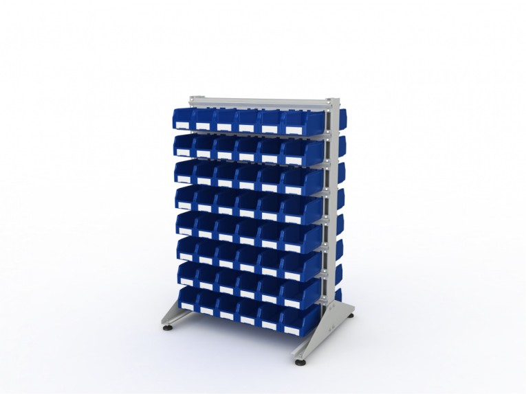 Стеллаж для пластиковых лотков SORTEX двухсторонний 1500x1000x800.02 купить в Туле