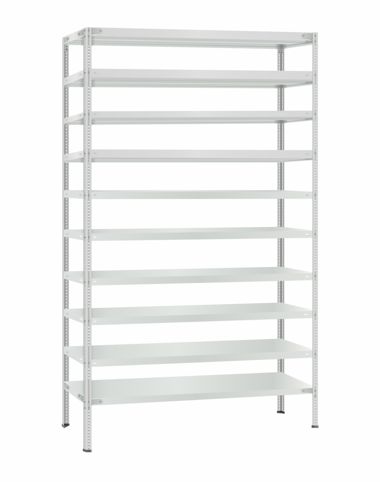 Стеллаж металлический Титан МС-500 2400х1200х400 10 полок купить в Туле