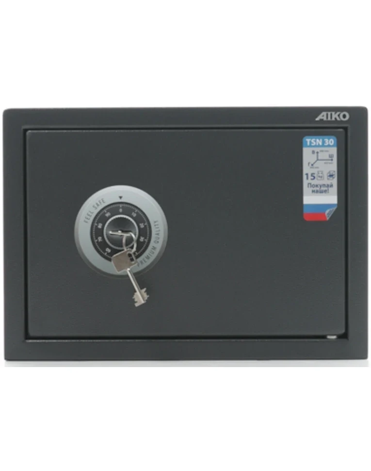 Офисный сейф Aiko TSN 30 KL, вид спереди Офисный сейф Aiko TSN 30 KL, вид спереди
